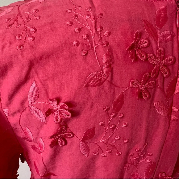 New! BTFL-Life Madie Embroidered Flutter Sleeve Mini Dress nwt 26036 - Picture 5 of 9